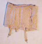Peach Girdle With Garters Attached, Circa 1940
