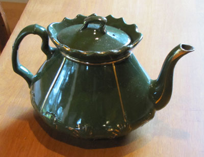 Green China Tea Pot, Circa 1930