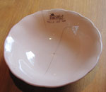 Small China Bowl Peach Colored China With "Tally-Ho-inn" Logo, Circa 1940