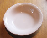 Small Peach Colored China Bowl, Circa 1940