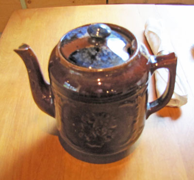 Brown China Tea Pot, Circa 1950