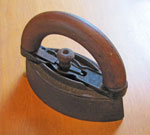 Sad Iron #2 With Wooden Handle,Circa 1930