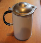White Enamelware Tea Pot, Circa 1930