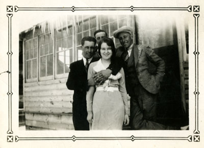 Albert, Victor, Harvey Tulloch, and Mary Tulloch, Circa 1931