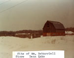 Site of Former Dean Lake Store and Boarding House, Winter 1976
