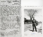 Stanley Meets Thessalon Boys, Newspaper Clipping, 1943