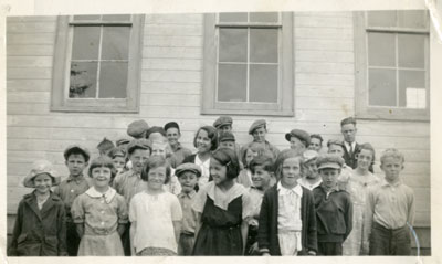 Clarence Eaket's Class, Iron Bridge, circa 1940