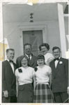 Ross, Clarence, Alta, Lyle, Norma, and Donna (Eaket), Iron Bridge circa 1955