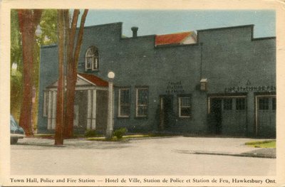 Town hall police and fire station - L'hotel de ville, station de police et station de feu