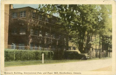 Research building, international pulp and paper mil, hawkesbury, ontario