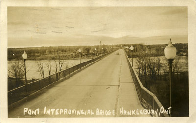 Pont interprovincial bridge hawkesbury ontario