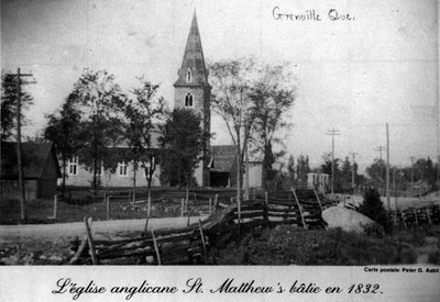 Église anglicane St. Matthew's, à Grenville, Qc. - St. Matthew's anglican church, in Grenville, Qc.