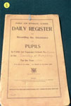SS #7 Daily School Register from 1916
