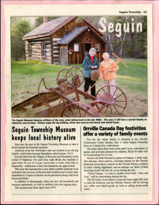 Seguin Township Museum Keeps History Alive