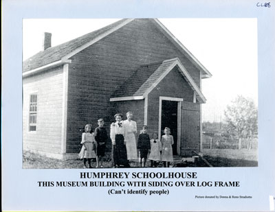 Humphrey Schoolhouse with siding