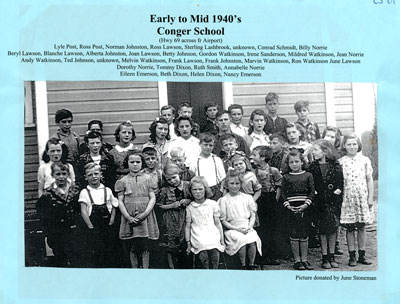 Conger School Early to mid 1940's