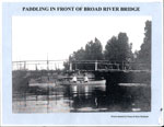 Paddling in front of Broad River Bridge