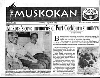 Kinkora's Cow: Memories of Port Cockburn summers