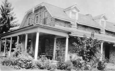 Fleming Scott Gilchrist House, 22 Hanes Street, Huntsville, Ontario taken in 1933.