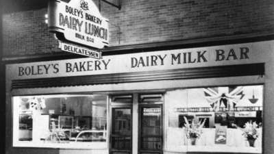 Boley's Bakery and Dairy Lunch Milk Bar, 27 Main St. East., Huntsville, Ontario.