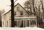 House at 2 Walpole Street, Huntsville, Ontario, in winter, looking west.