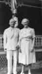 C.H. Wilson and Ruby Wilson taken at 19 Fairy Avenue, Huntsville, Ontario. c1941