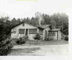 Emma Ecclestone's cottage at Fairyport, Fairy Lake, Huntsville, Ontario in the 1940's.