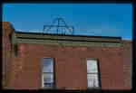 Upper windows Peter's Restaurant, 50 Main Street, East, Huntsville, Ontario.