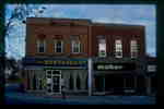 Elegant Restaurant and Maher Shoe Store, 24 and 26 Main Street East, Huntsville, Ontario, 1980-1990.