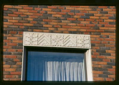 Royal Bank, 22 Main Street, East, Huntsville, Ontario, 1980-1990, detail of window.