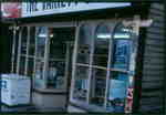 The Variety Shop, 7 Main Street, Huntsville, Ontario, 1980-1990, lower window detail.