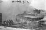 Fire at 77 Main Street East, Wardell Building, Huntsville, Ontario, December 28, 1911.