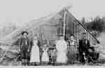 Botting family portrait, 1900, Walker's Road, Concession 11, Stephenson Township, Muskoka, Ontario.