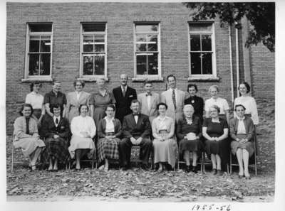 Huntsville Public School Staff 1955-1956, Huntsville, Ontario.