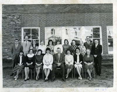 Huntsville Public School Staff 1964-1965, Huntsville, Ontario.