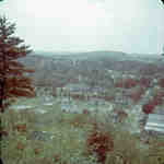 View of Huntsville, Ontario from Cann's Mountain (Lookout), 1950.