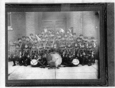 Italian Band, Huntsville, Ontario, c. 1914.