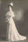 Mary Valina "Daisy" Wardell (February 23,1873-December 25,1972. Wedding portrait.