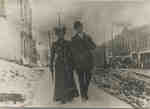 Mary Valina "Daisy" Wardell (1873-1972) and Claude Matthew Wardell (1883-1976) on  Main Street, Huntsville, Ontario.
