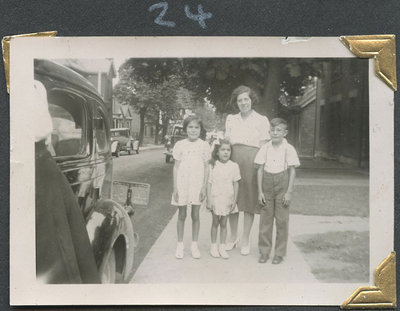 Calvin, June, Betty, Mae