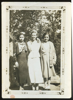 Beatrice Brant (Maracle), Gertrude Bell, Ina Hill (L to R)