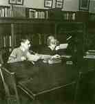 Children viewing stereo cards at the Kitchener Public Library