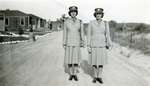 Two unidentified members of the Canadian Women's Army Corps