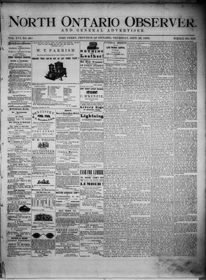 North Ontario Observer (Port Perry), 25 Sep 1873