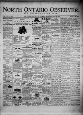 North Ontario Observer (Port Perry), 16 Oct 1873