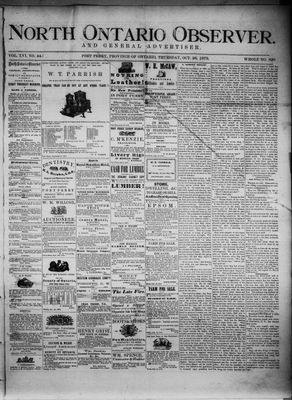 North Ontario Observer (Port Perry), 23 Oct 1873