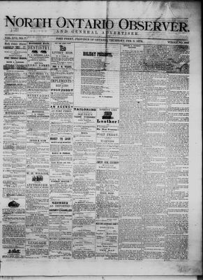 North Ontario Observer (Port Perry), 5 Feb 1874