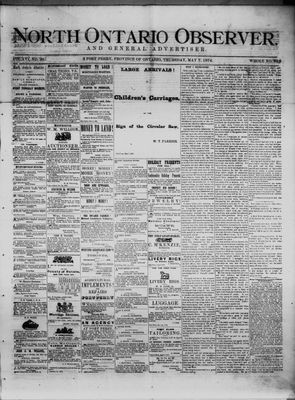 North Ontario Observer (Port Perry), 7 May 1874