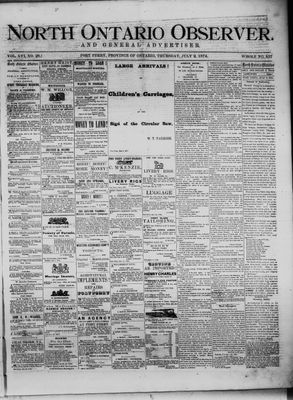 North Ontario Observer (Port Perry), 2 Jul 1874