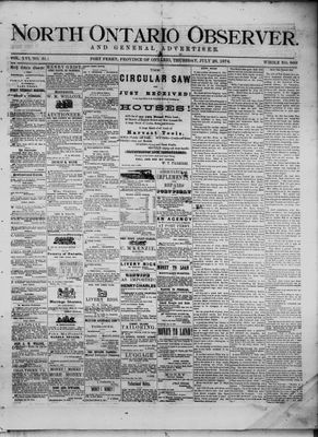 North Ontario Observer (Port Perry), 23 Jul 1874